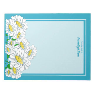 Bloc-note Bleu de marguerite - Bleu Non doublé