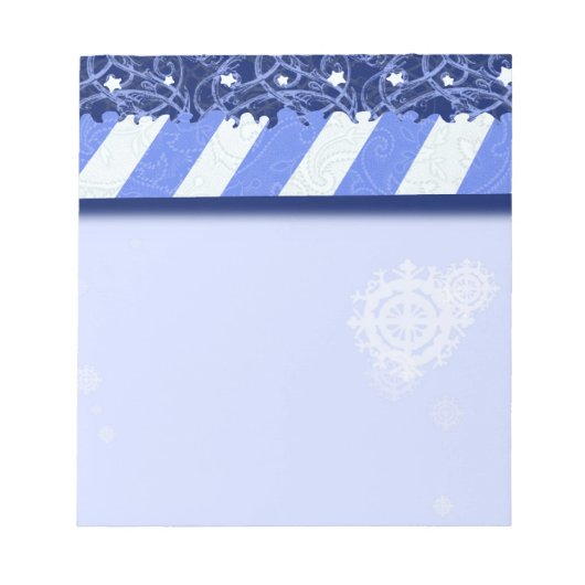 Bloc-note Bleu d'hiver (Devant)