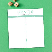 Bloc-note Bleu et blanc de menthe simple Tally