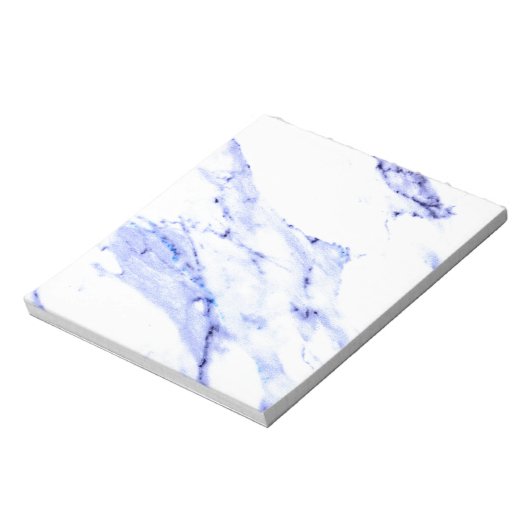 Bloc-note Bleu et Marbre blanc (Tourné)
