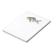 Bloc-note Bleu et orange Shubunkin Goldfish Fine Art (Tourné)