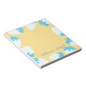 Bloc-note Bleu fraise jaune (Incliné)