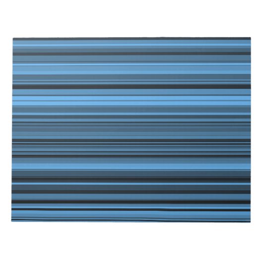 Bloc-note Bleu - Grandes noires (Devant)