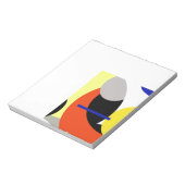 Bloc-note Bleu jaune Art Abstrait (Tourné)