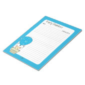 Bloc-note Bleu Kitty Balloon Linked Daily Planner (Incliné)
