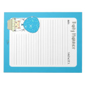 Bloc-note Bleu Kitty Balloon Linked Daily Planner (Devant)