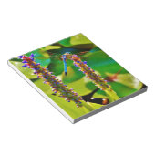 Bloc-note Bleu libellule et fleurs (Incliné)