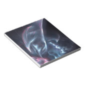 Bloc-note Bleu nébuleux Abstrait et violet (Incliné)