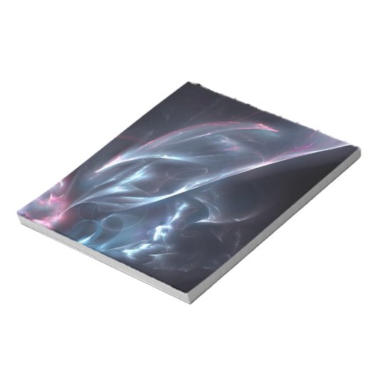 Bloc-note Bleu nébuleux Abstrait et violet (Tourné)