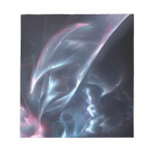 Bloc-note Bleu nébuleux Abstrait et violet (Devant)