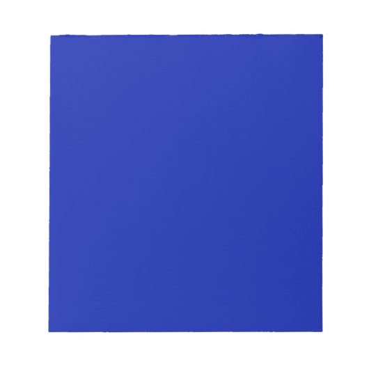 Bloc-note Bleu (Pantone) (couleur solide) (Devant)