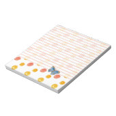 Bloc-note Bleu papillon Linked Orange Pois (Tourné)