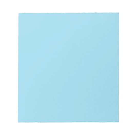 Bloc-note Bleu pastel uni (Devant)
