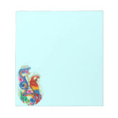 Bloc-note bleu perroquet clair (Devant)