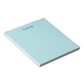 Bloc-note Bleu Poudre Uni (Incliné)