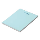 Bloc-note Bleu Poudre Uni (Tourné)