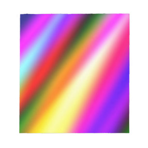 Bloc-note Bleu rose ombre couleur d'eau abstrait pastel arc-