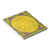 Bloc-note Bleu rouge doré Vert Royal égyptien. (Incliné)