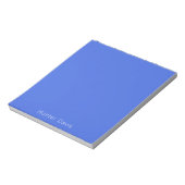 Bloc-note Bleu royal blanc nom (Tourné)