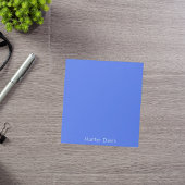 Bloc-note Bleu royal blanc nom
