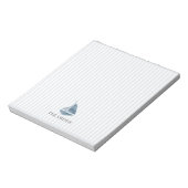 Bloc-note Bleu Sailboat Nautical Stripe (Tourné)