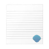 Bloc-note Bleu Seashell Mosaïque Liner (Devant)