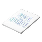 Bloc-note Bleu Texte Fier Nouveau Daddy Cadeaux (Tourné)