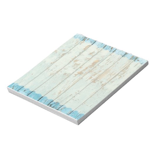 Bloc-note Bleu vert usé poteau en bois sa déchirure (Tourné)