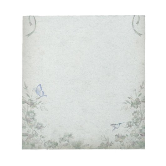 Bloc-note Bleu vintage (Devant)