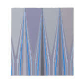 Bloc-note Bleu, violet, gris Chevron Art Imprimer (Devant)