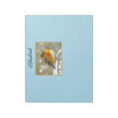 Bloc-note Bleuet de l'Est en neige - Photo originale (Tourné)