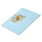 Bloc-note Bleuet de l'Est en neige - Photo originale (Incliné)