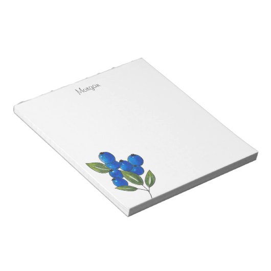 Bloc-note Bleuets à main (Incliné)