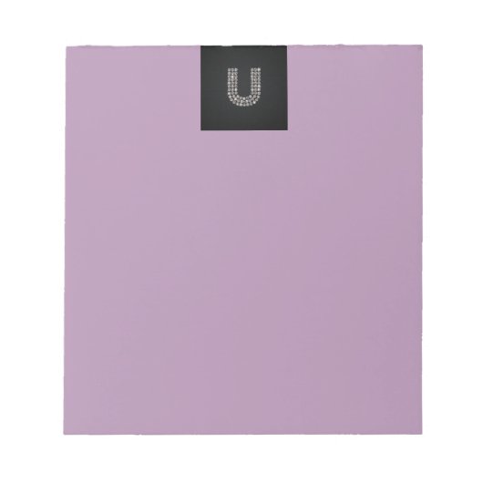Bloc-note bling - U (Devant)