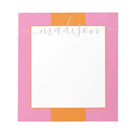 Bloc-note Bloc de couleur Nom du script personnalisé Bloc-no (Devant)