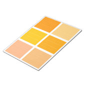 Bloc-note Bloc de couleur orange jaune (Incliné)