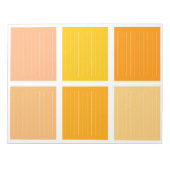 Bloc-note Bloc de couleur orange jaune (Devant)