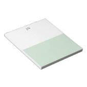 Bloc-note Bloc de couleur pastel vert et blanc pour faire de (Incliné)