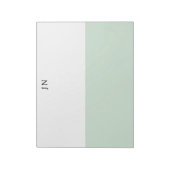 Bloc-note Bloc de couleur pastel vert et blanc pour faire de (Tourné)