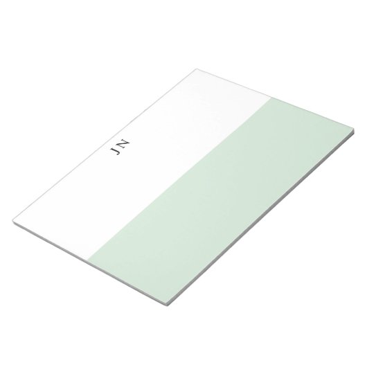Bloc-note Bloc de couleur pastel vert et blanc pour faire de (Incliné)
