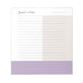 Bloc-note Bloc de couleur simple tendance (Devant)