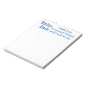 Bloc-note Bloc de l'écrivain et amis imaginaires (Tourné)