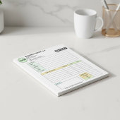 Bloc-note Bloc de logos commerciaux | Reçu de facture de pai