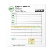 Bloc-note Bloc de logos commerciaux | Reçu de facture de pai (Devant)