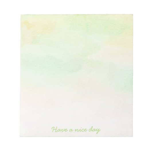 Bloc-note Bloc de notas acuarela tonos suaves (Devant)