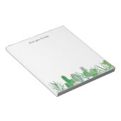 Bloc-note Bloc De Notas Notepad cactus en aquarelle (Incliné)