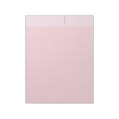 Bloc-note Bloc de papier graphique couleur rose (Mathématiqu (Tourné)