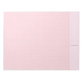 Bloc-note Bloc de papier graphique couleur rose (Mathématiqu (Devant)