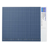 Bloc-note Bloc de papier graphique d'ingénierie de blueprint (Devant)