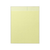 Bloc-note Bloc de papier graphique d'ingénierie jaune (grill (Tourné)